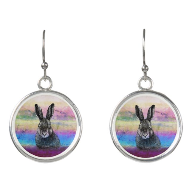 Jackrabbit  earrings (Front)