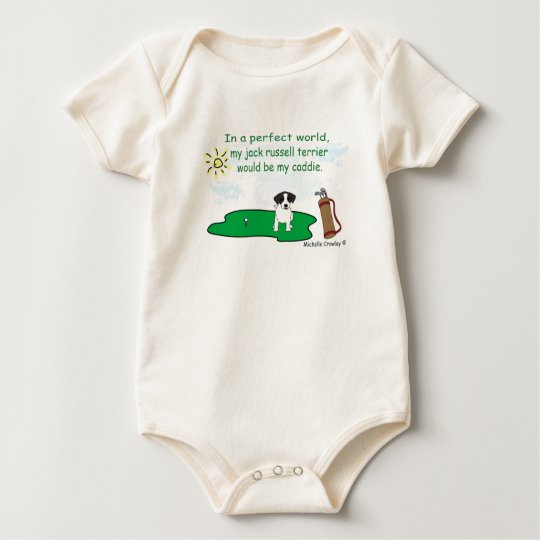 JackRussellBlk Baby Bodysuit