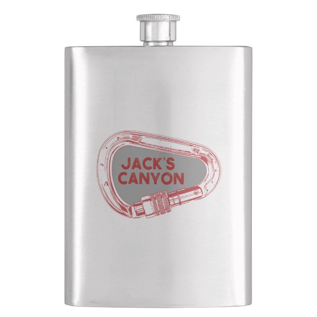Jack's Canyon Climbing Carabiner Flask (Front)