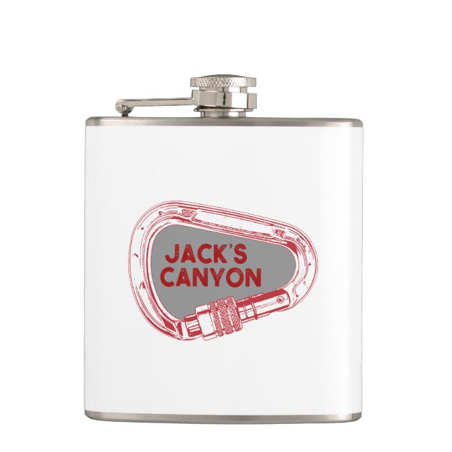 Jack's Canyon Climbing Carabiner Flask (Front)