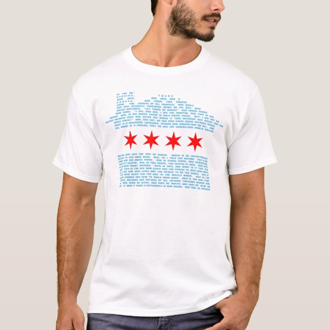Jacks Chicago Flag 5X T-Shirt (Front)