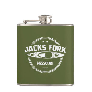 Jacks Fork River Missouri Kayaking Flask