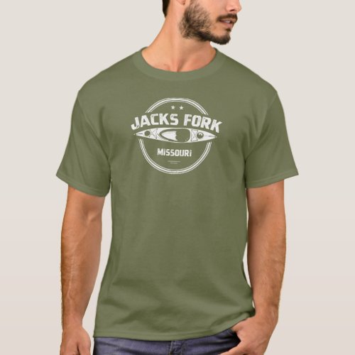 Jacks Fork River Missouri Kayaking T_Shirt