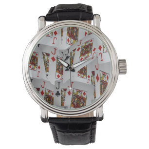 Jacks Poker Cards Pattern, Watch