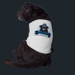 Jack's World Dog T-shirt<br><div class="desc">A pet sized T-shirt with "I helped Jack fight the M.O.N.T." and the Jack's World Logo.</div>