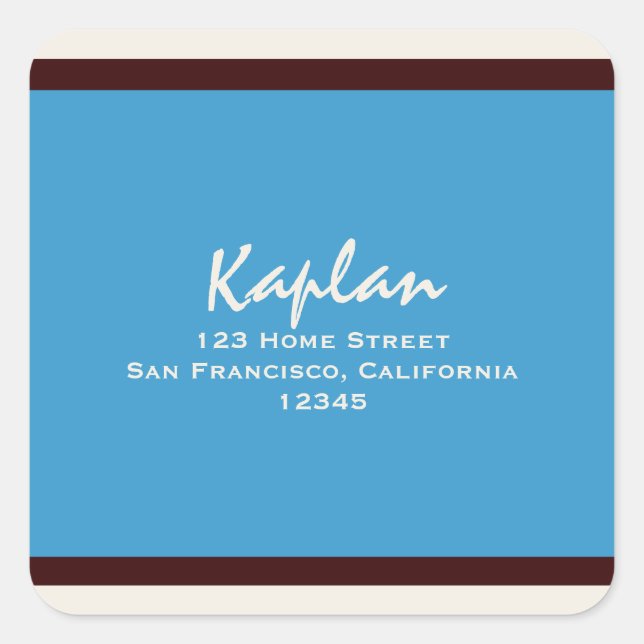 Jackson Bar Mitzvah Return Address Sticker (Front)