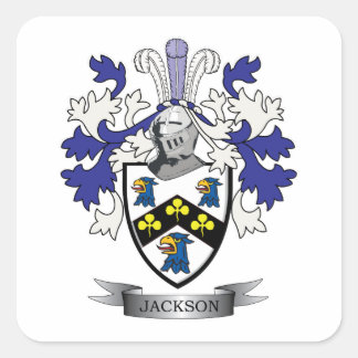 Jackson Coat of Arms Square Sticker