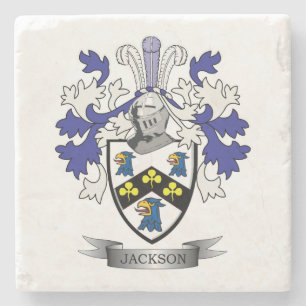 Jackson Coat of Arms Stone Coaster