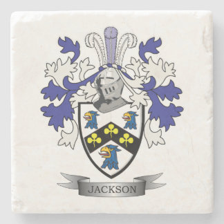 Jackson Coat of Arms Stone Coaster