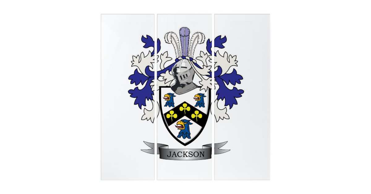 Jackson Coat of Arms Triptych Zazzle