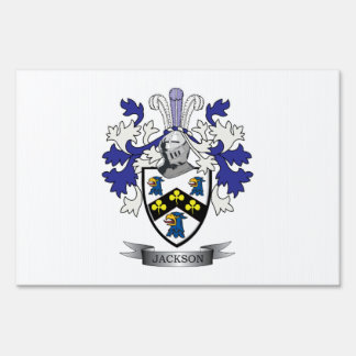 Jackson Coat of Arms Yard Sign