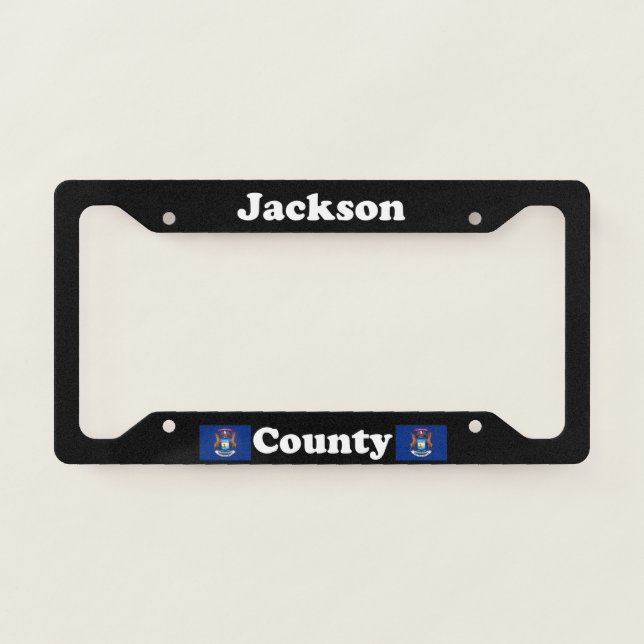Jackson County Michigan LPF License Plate Frame (Front)