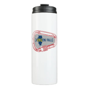 Jackson Falls Illinois Rock Climbing Carabiner Thermal Tumbler