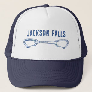 Jackson Falls Illinois Rock Climbing Quickdraw Trucker Hat