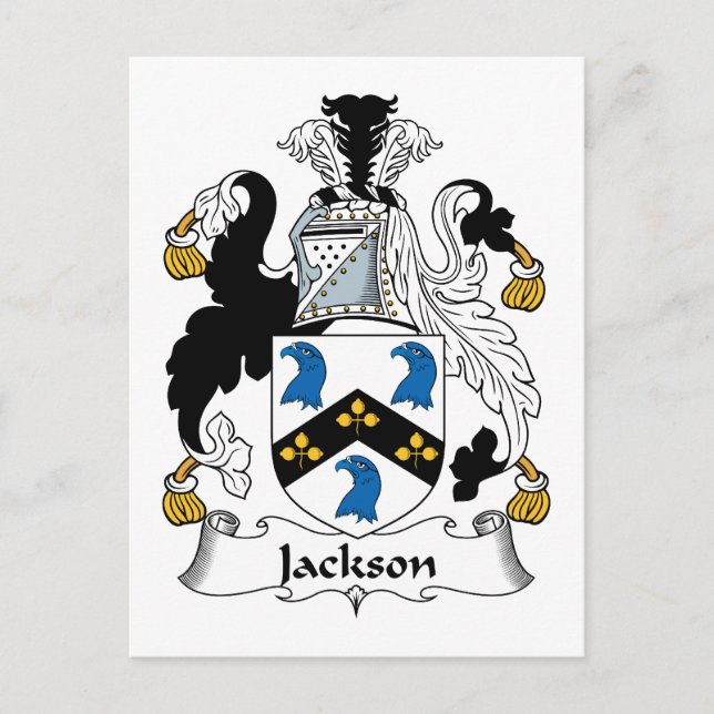 Jackson Family Crest Postcard (Front)
