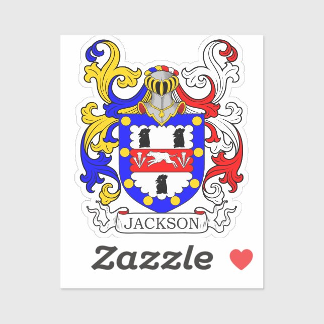 Jackson Family Crest Sticker (Sheet)
