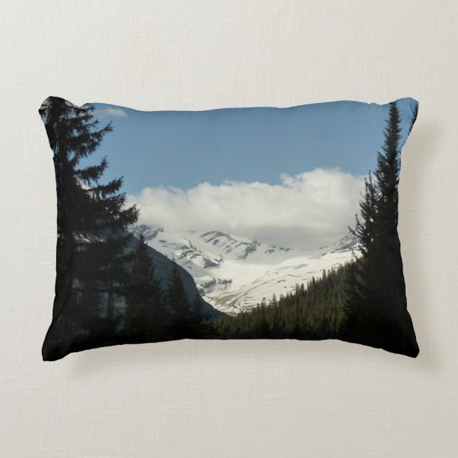 Jackson Glacier Overlook at Glacier National Park Accent Pillow (Front)