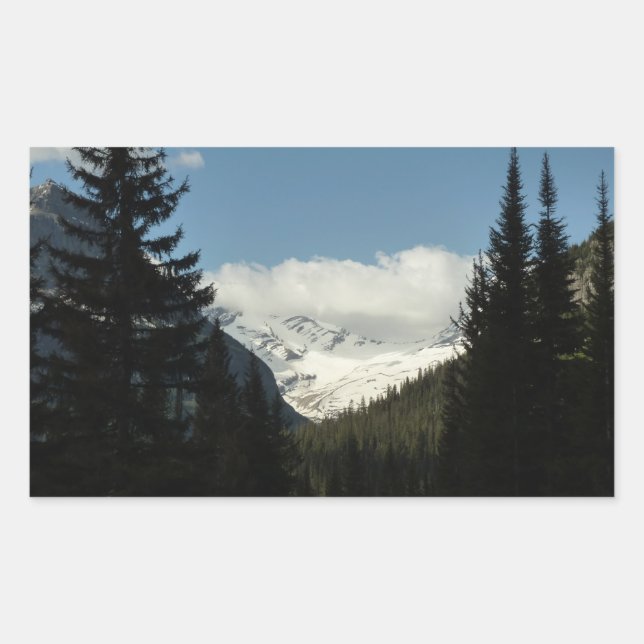 Jackson Glacier Overlook at Glacier National Park Rectangular Sticker (Front)