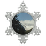 Jackson Glacier Overlook at Glacier National Park Snowflake Pewter Christmas Ornament