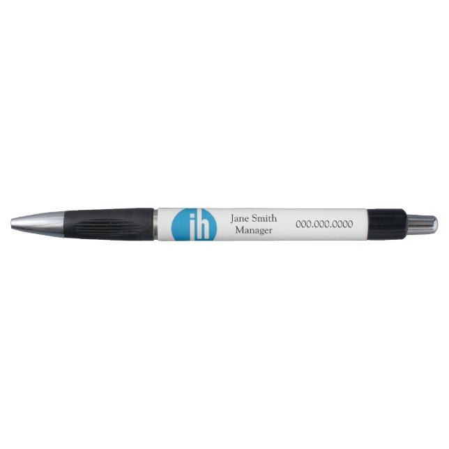Jackson Hewitt Blue Monogram Pen (Front)