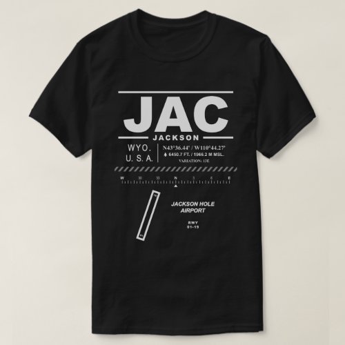 Jackson Hole Airport JAC T_Shirt