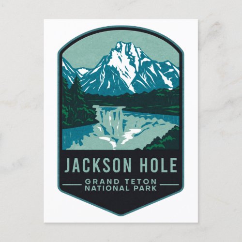Jackson Hole Grand Teton National Park Postcard