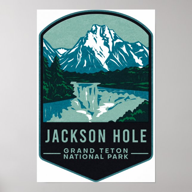 Jackson Hole Grand Teton National Park Poster (Front)