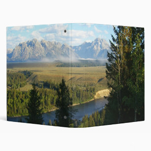 Jackson Hole Mountains and River 3 Ring Binder