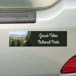 Jackson Hole Mountains and River Bumper Sticker