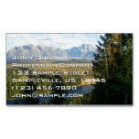 Jackson Hole Mountains and River Business Card Magnet