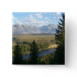 Jackson Hole Mountains and River Button
