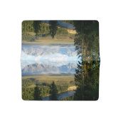 Jackson Hole Mountains and River Checkbook Cover (Open)