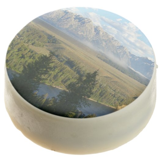 Jackson Hole Mountains and River Chocolate Covered Oreo (Angled)