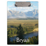 Jackson Hole Mountains and River Clipboard