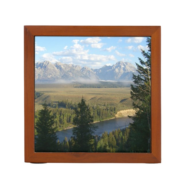 Jackson Hole Mountains and River Desk Organizer (Front)