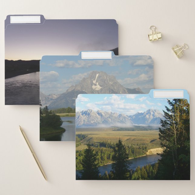 Jackson Hole Mountains and River File Folder (Set)