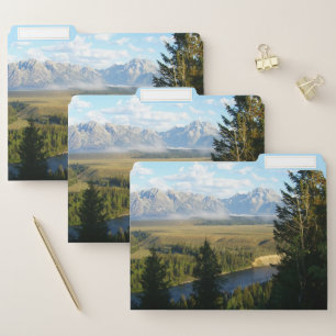 Jackson Hole Mountains and River File Folder