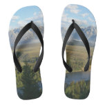 Jackson Hole Mountains and River Flip Flops