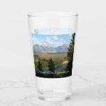 Jackson Hole Mountains and River Glass