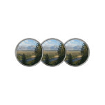 Jackson Hole Mountains and River Golf Ball Marker