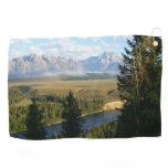 Jackson Hole Mountains and River Golf Towel