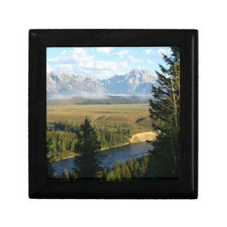 Jackson Hole Mountains and River Keepsake Box