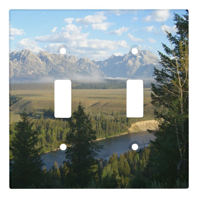 Jackson Hole Mountains and River Light Switch Cover (Front)