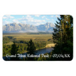 Jackson Hole Mountains and River Magnet