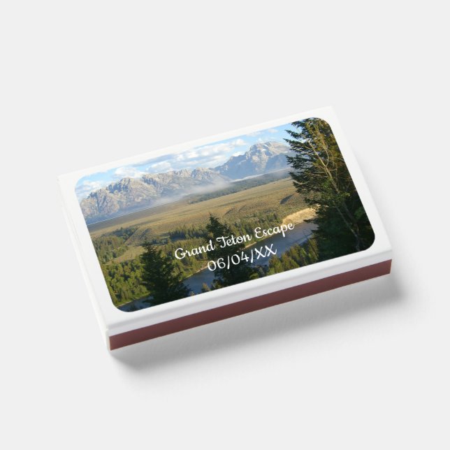 Jackson Hole Mountains and River Matchboxes (Front Closed)