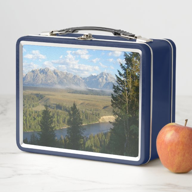 Jackson Hole Mountains and River Metal Lunch Box (In Situ)