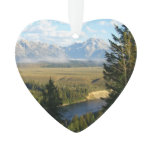 Jackson Hole Mountains and River Ornament