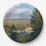 Jackson Hole Mountains and River Paper Plates