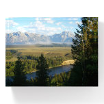 Jackson Hole Mountains and River Paperweight