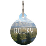 Jackson Hole Mountains and River Pet ID Tag